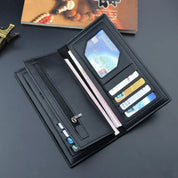 LB-522 – Signature Series Long Wallet | Stylish Unisex Holder - Black