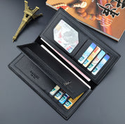 LB-522 – Signature Series Long Wallet | Stylish Unisex Holder - Black