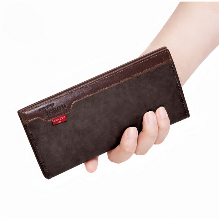 LB-522 – Signature Series Long Wallet | Stylish Unisex Holder - Black