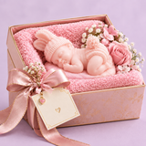 1 Pc - Baby Special Gift Soap - Personal Care Accessory Designed For Styling And Daily Routine - 100g (Soft Pink)