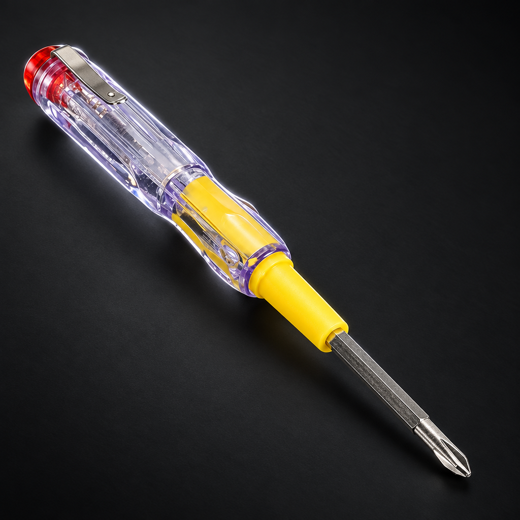 Dark background par tester screwdriver