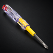 Dark background par tester screwdriver