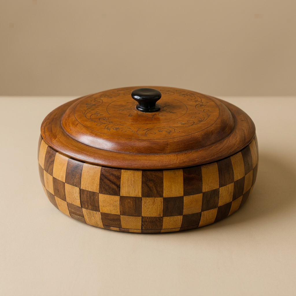 Dhakkan band kiye hue bowl