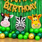 Gaaye, zebra aur jiraf ka close-up