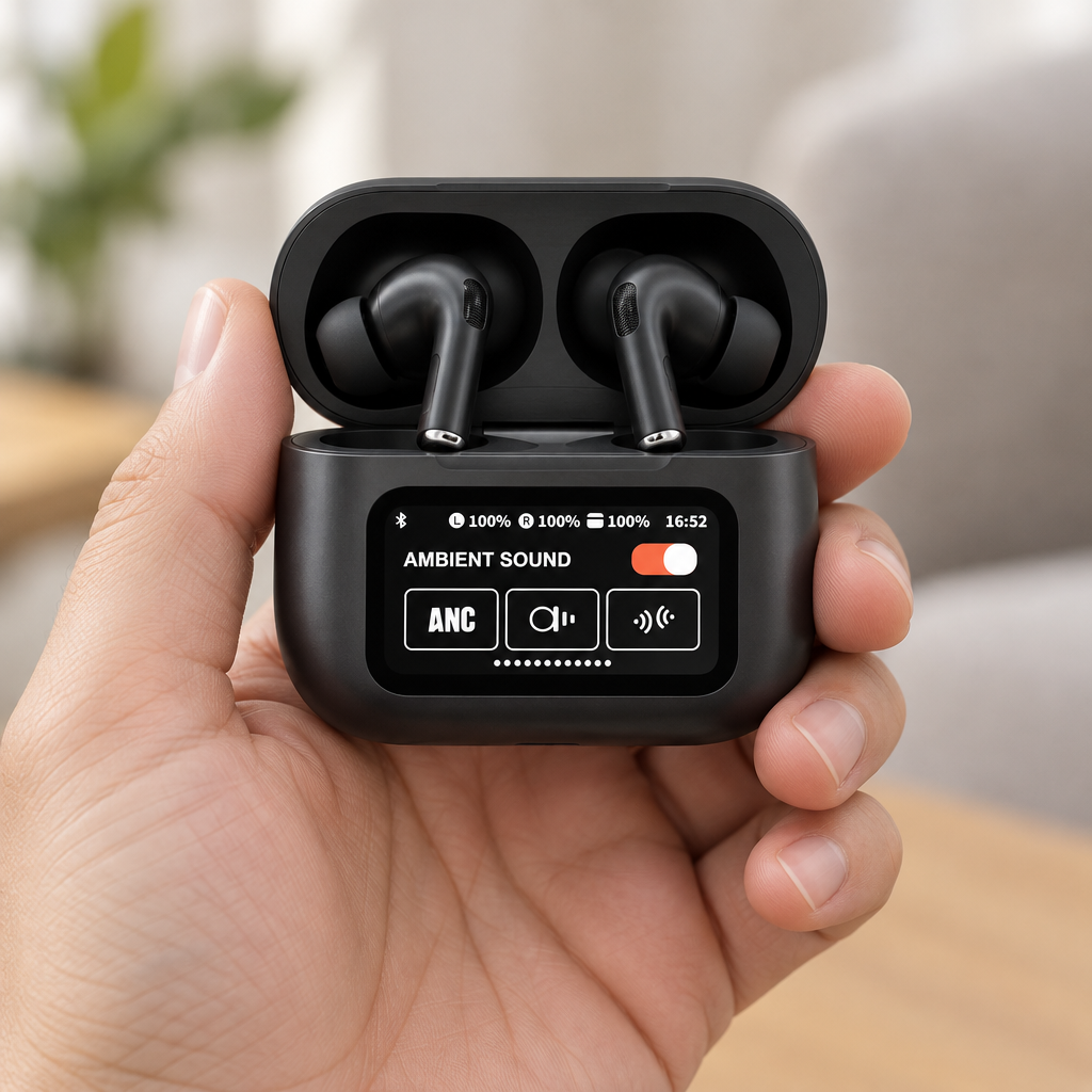 Haath mein screen wala earbuds case