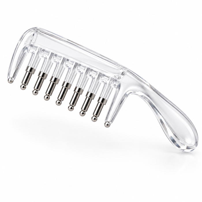 Scalp massage comb with rolling balls hero shot