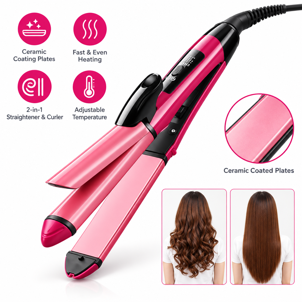 Nova 2-in-1 hair straightener hero shot