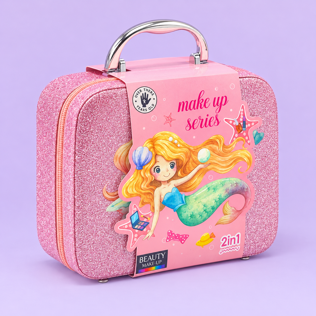 Lavender background makeup case