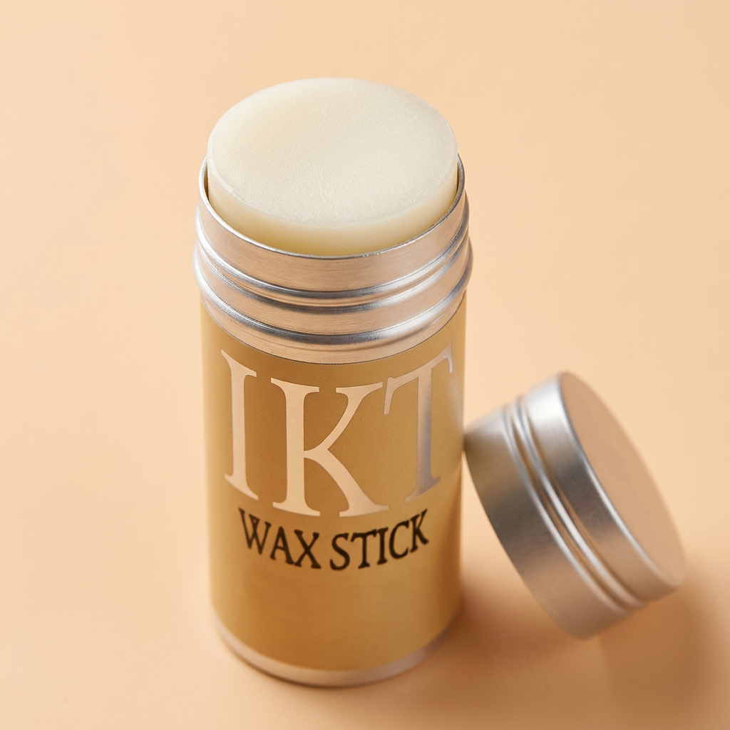 Open wax stick close-up