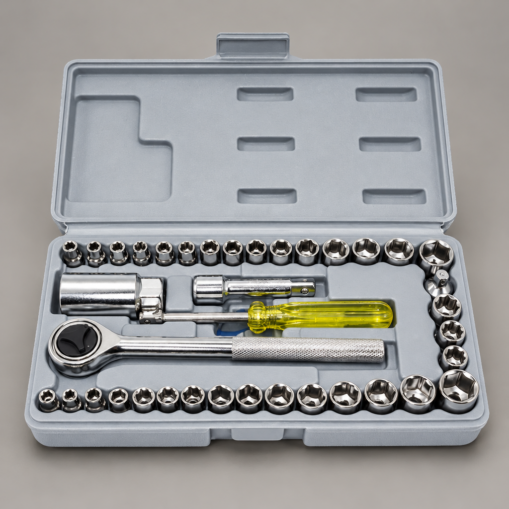 Peela screwdriver handle aur doosre hisse