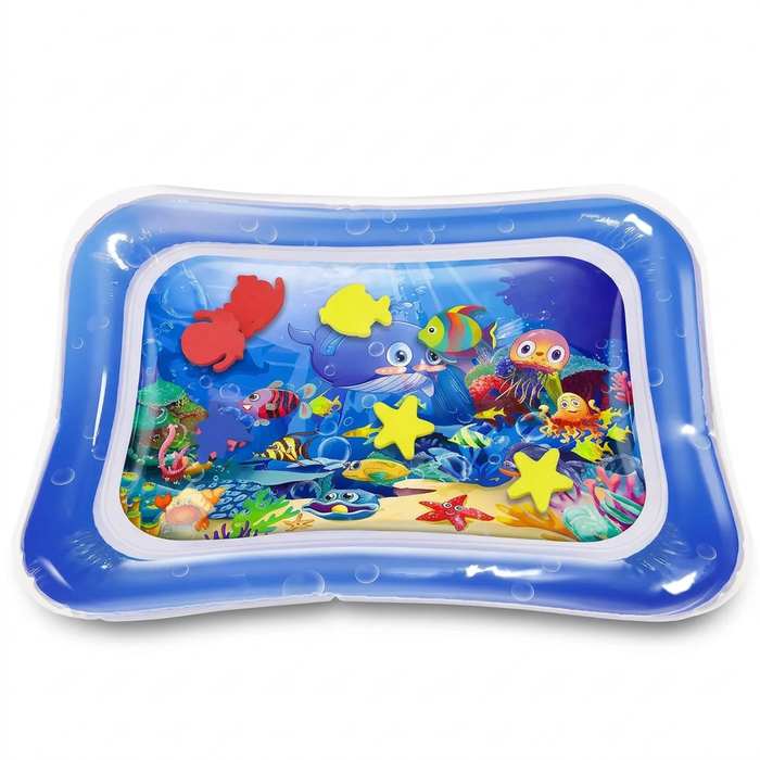 Safed background par baby water mat
