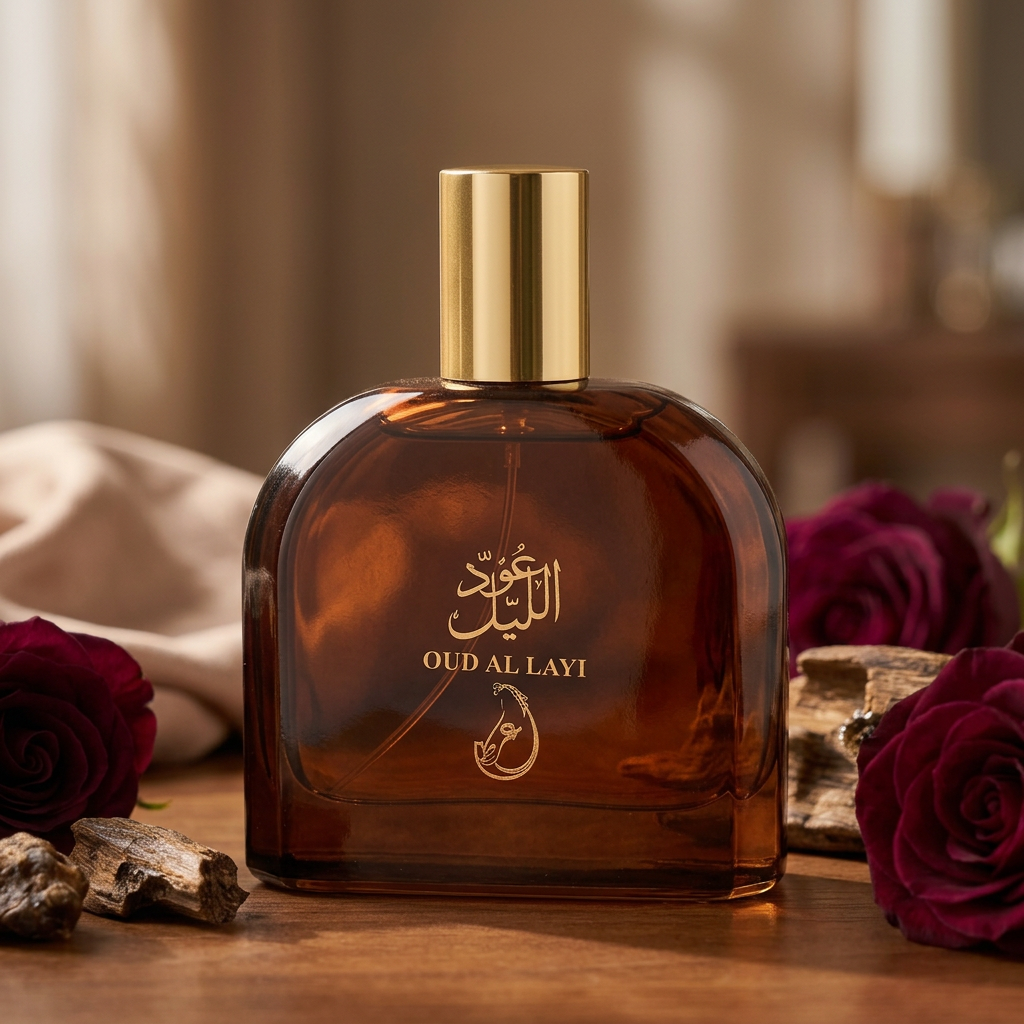Sajawat ke sath perfume bottle