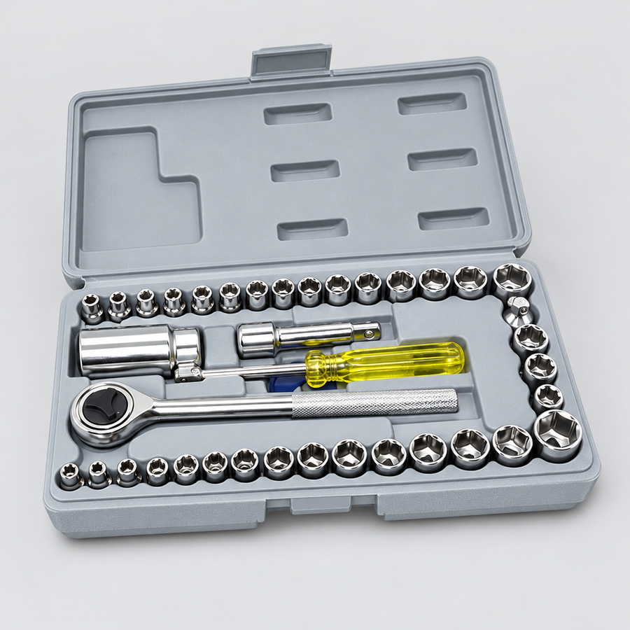Socket wrench set ka poora nazara