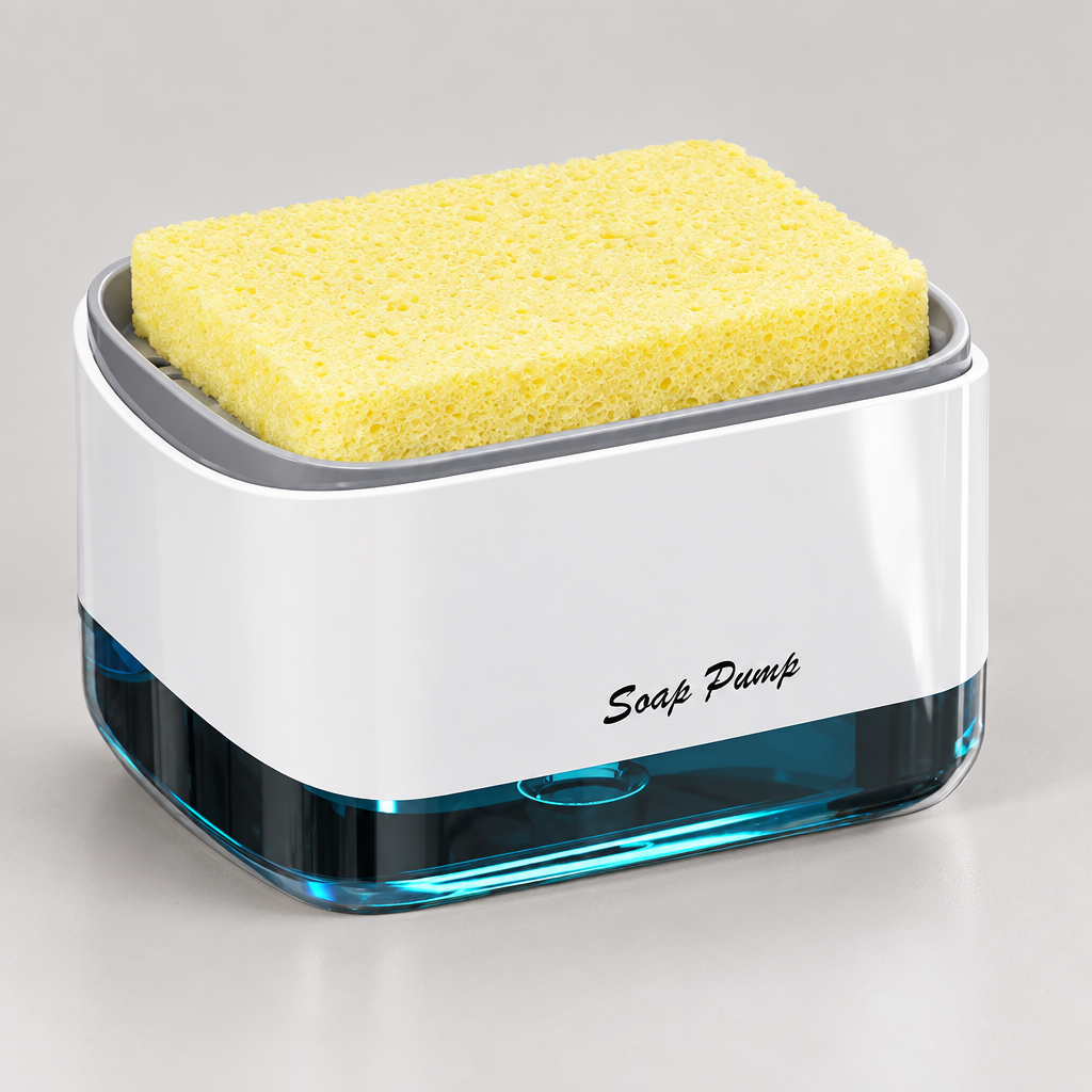Sponge aur upar wali tray ki detail