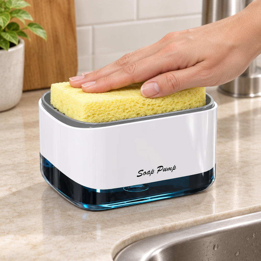 Sponge daba kar pump istemal karte hue