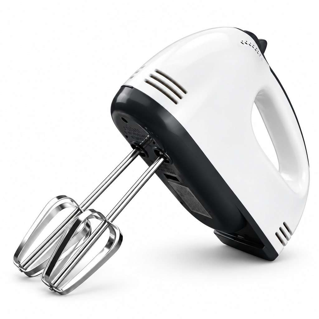White background par hand mixer