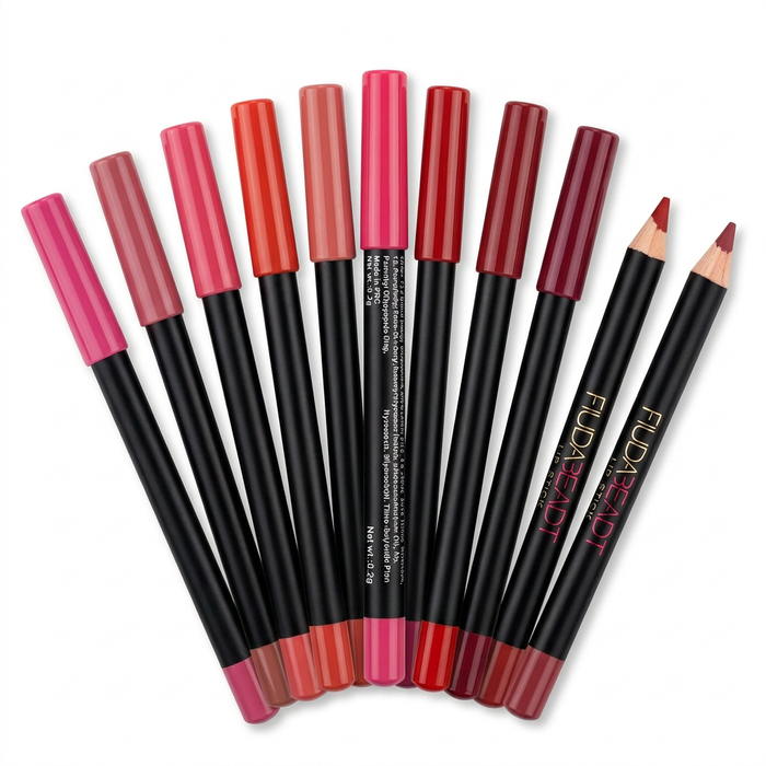 White background par lip pencils