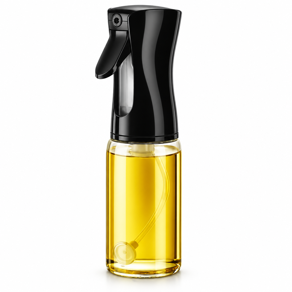 White background par oil spray bottle
