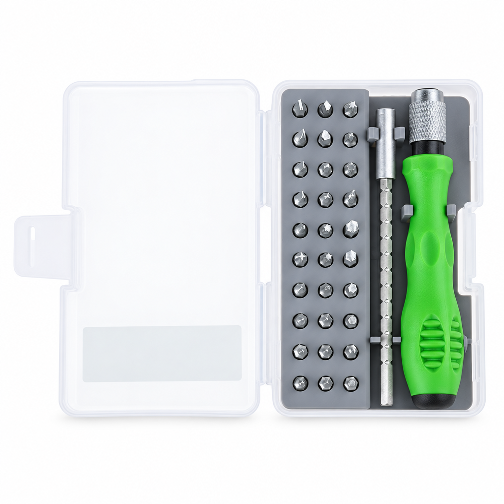 White background screwdriver kit